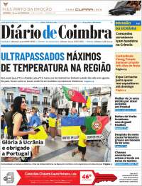 Portada de Diário de Coimbra (Portugal)
