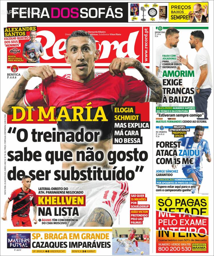 Portada de Record (Portugal)