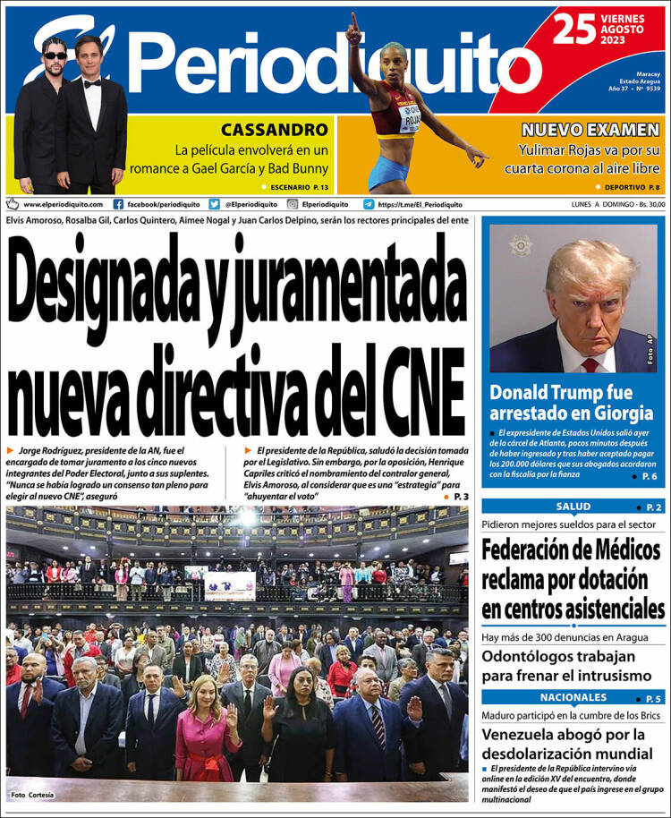 Portada de Periodiquito de Aragua (Venezuela)