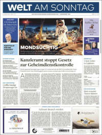 Portada de Die Welt (Alemania)