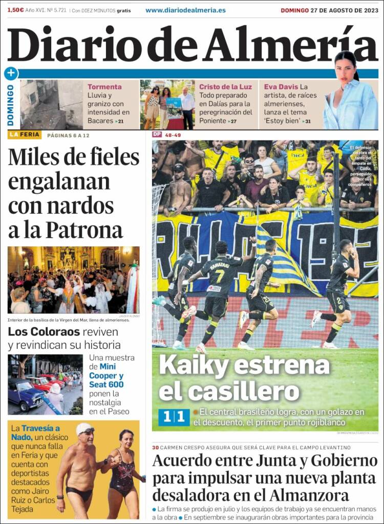 Portada de Diario de Almería (Espa&ntilde;a)