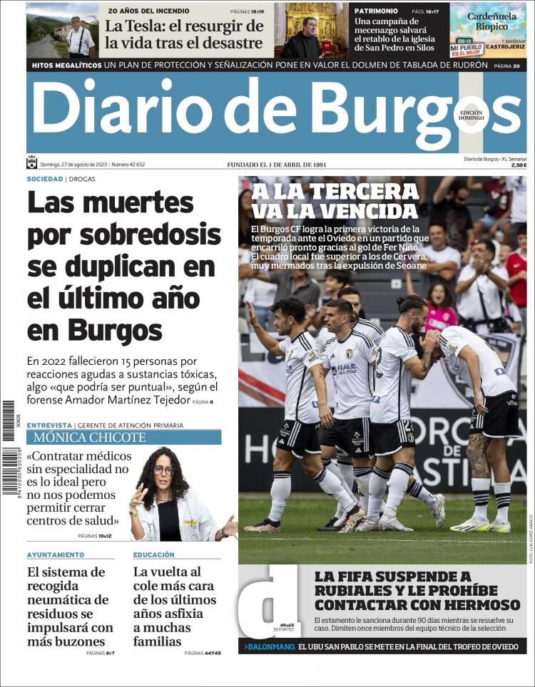 Portada de Diario de Burgos (Espa&ntilde;a)