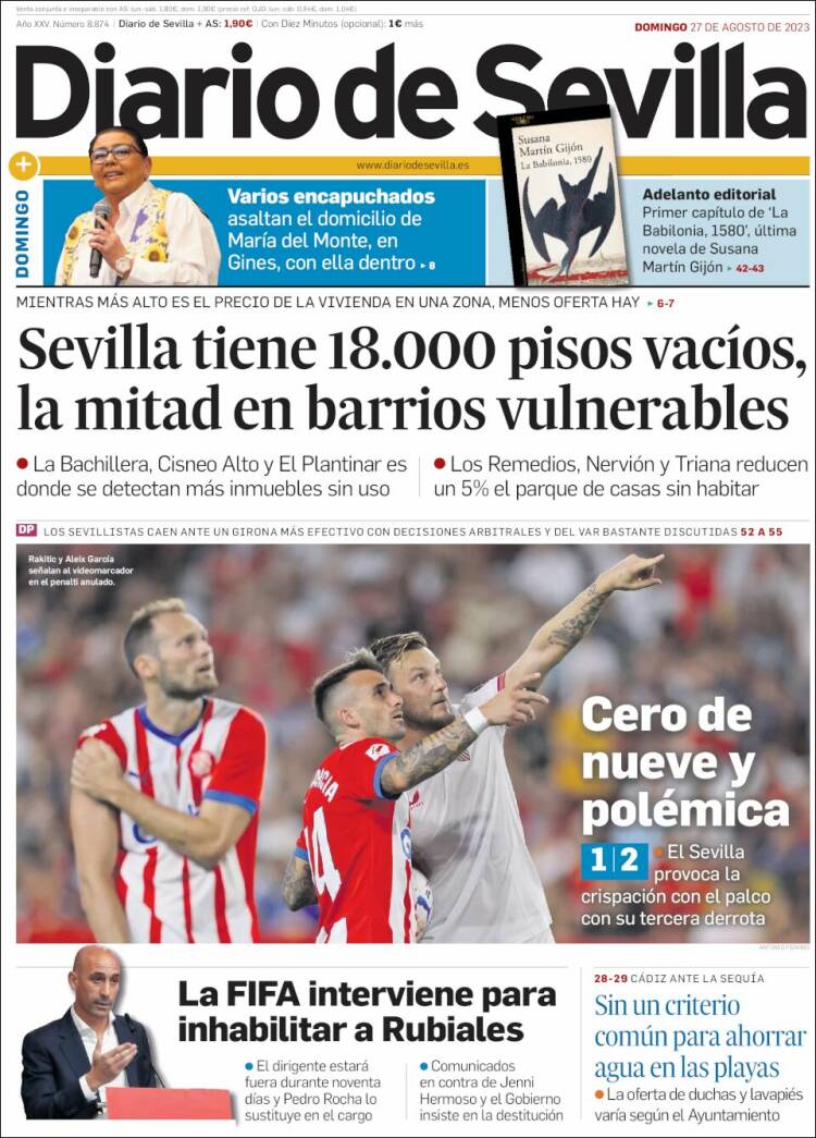 Portada de Diario de Sevilla (Espa&ntilde;a)