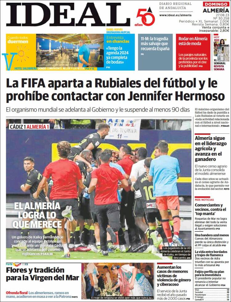 Portada de Ideal Almeria (Espa&ntilde;a)