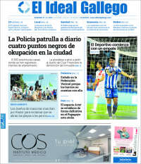 Portada de El Ideal Gallego (Espa&ntilde;a)