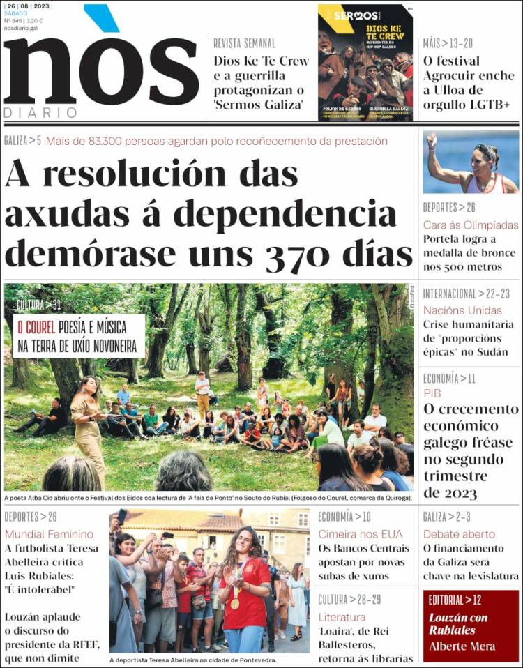 Portada de Nòs Diario (Espa&ntilde;a)