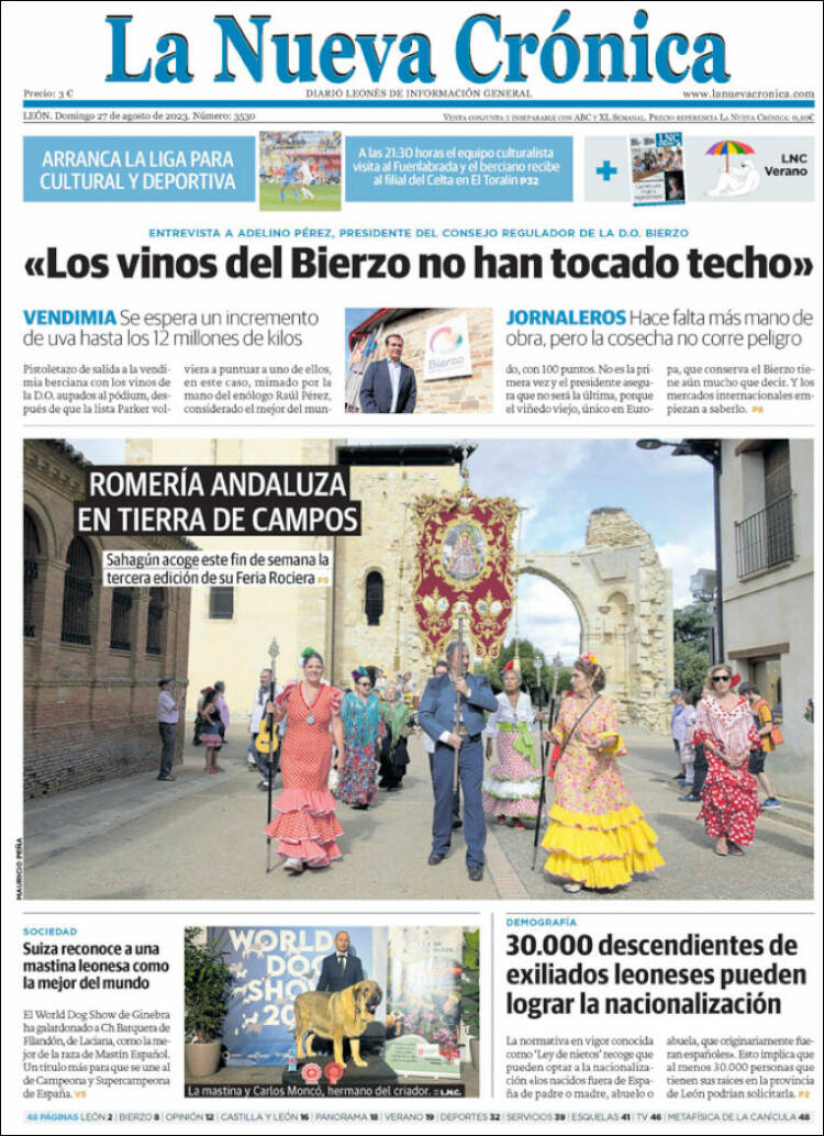 Portada de La Nueva Crónica (Espa&ntilde;a)