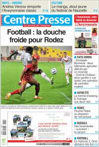 Portada de Centre Presse (Francia)