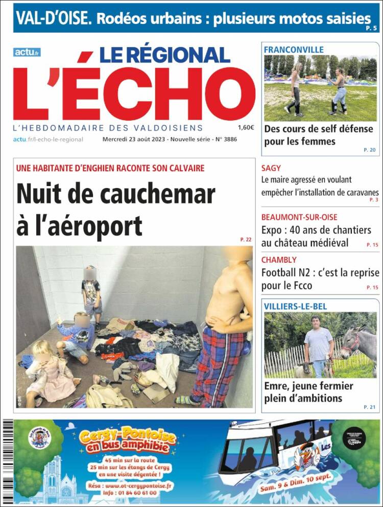 Portada de L'Echo de la Haute-Vienne (Francia)