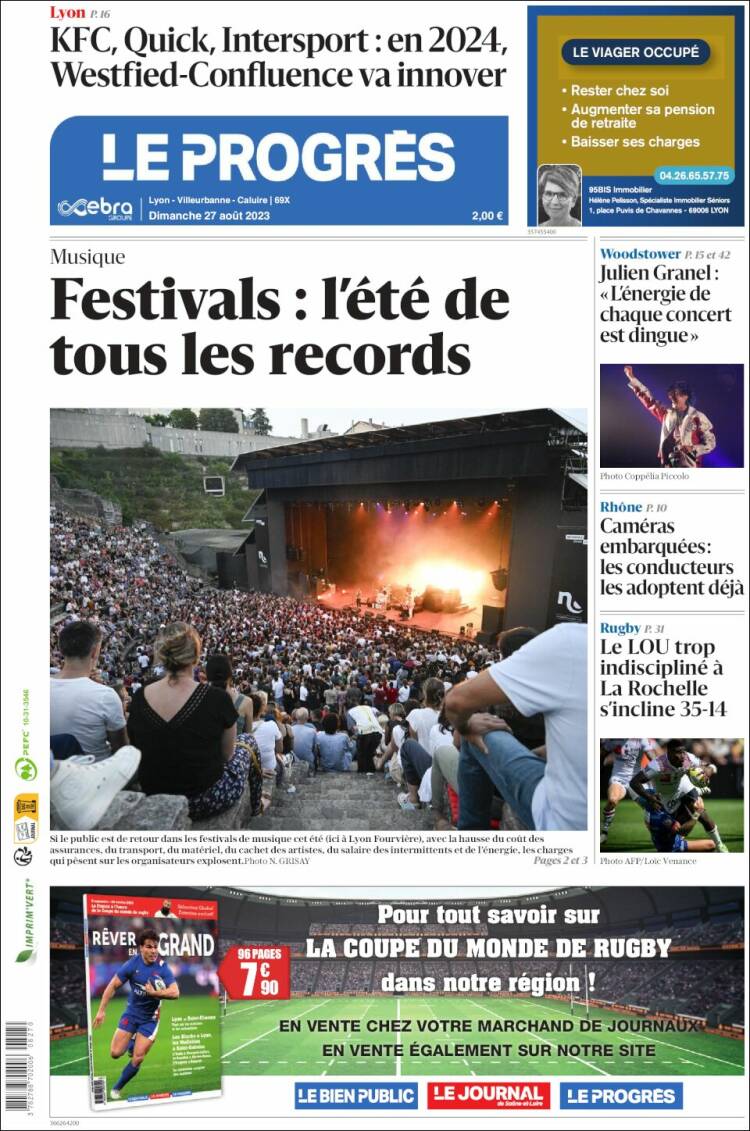 Portada de Progres de Fecamp (Francia)