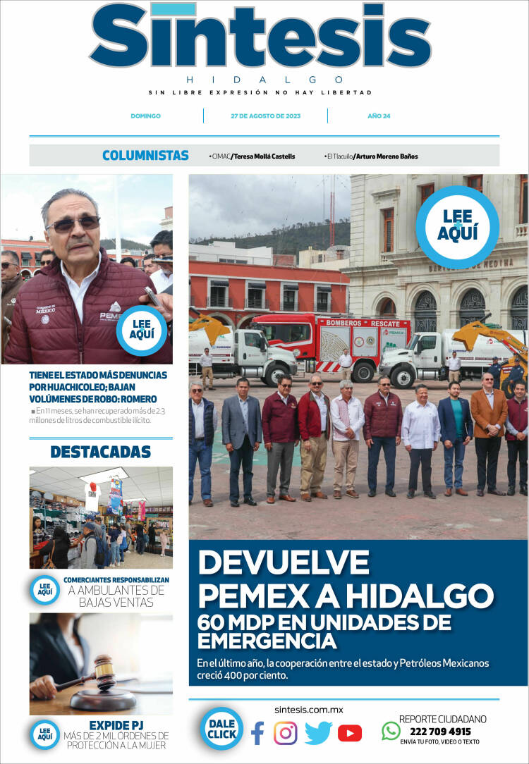 Portada de Sistesis - Hidalgo (M&eacute;xico)