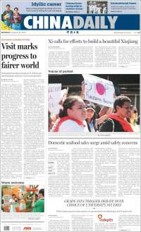 Portada de China Daily (China)