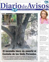 Portada de Diarios de Avisos (España)