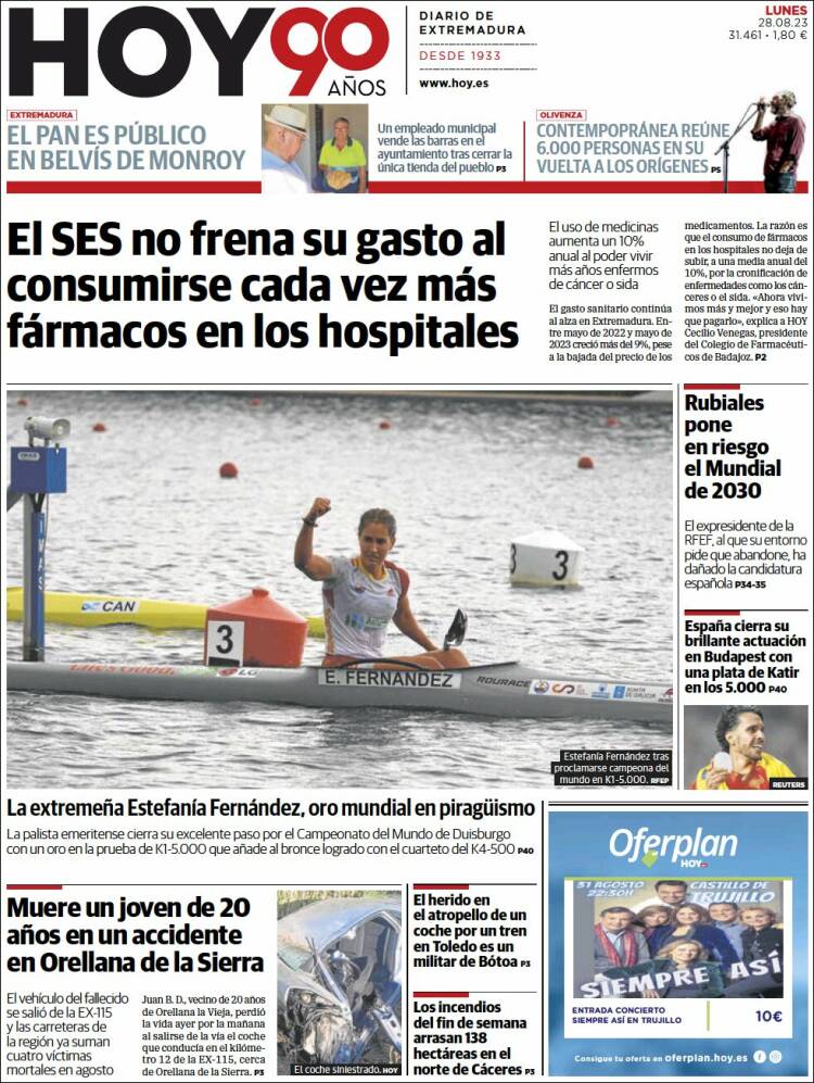 Portada de Hoy - Caceres (España)