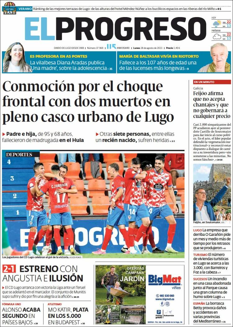 Portada de El Progreso (España)