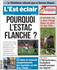 Portada de L'Est Eclair (Francia)