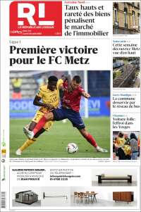 Portada de Le Republicain Lorrain (Francia)