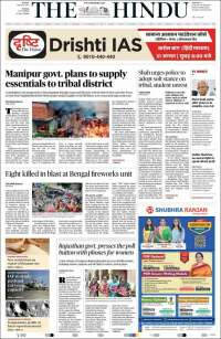 Portada de The Hindu (India)