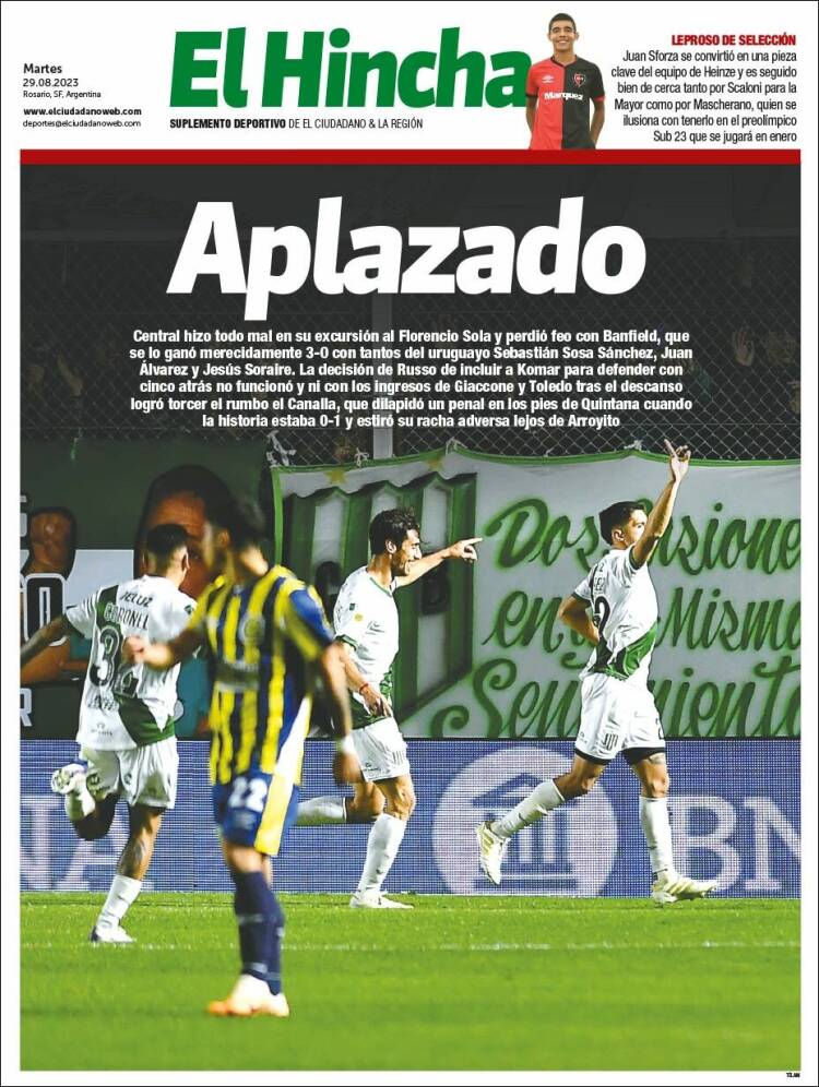 Portada de El Hincha (Argentina)