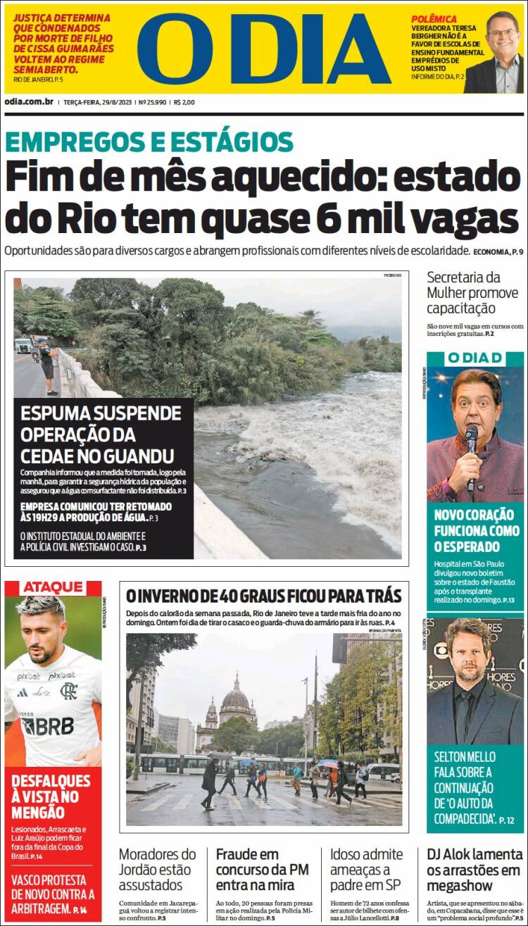 Portada de O Dia (Brasil)