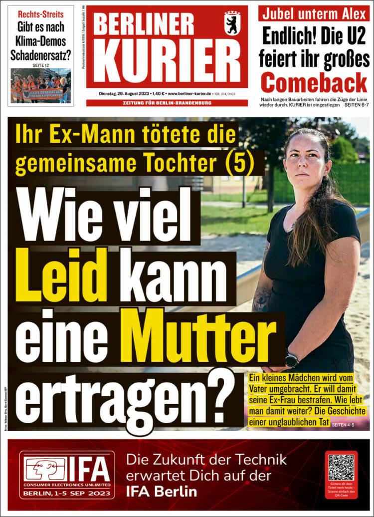 Portada de Berliner Kurier - Startseite BK (Alemania)