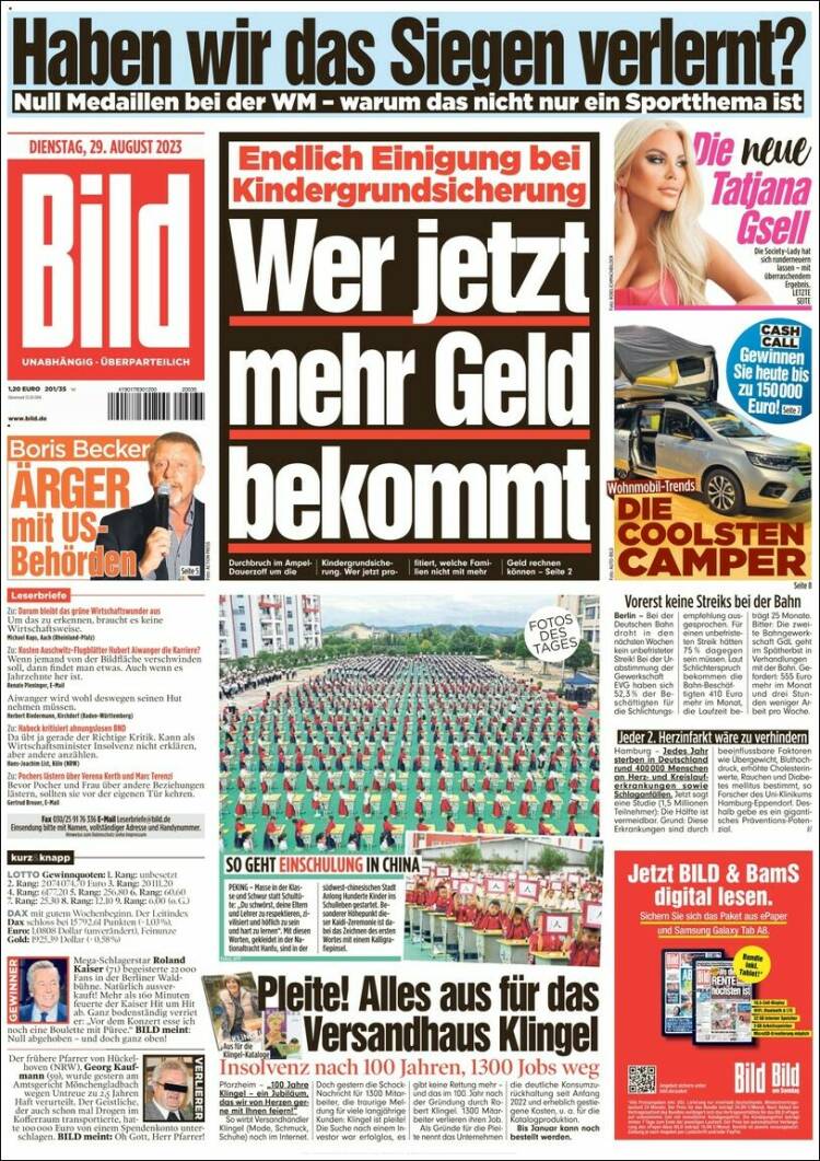 Portada de Bild (Alemania)