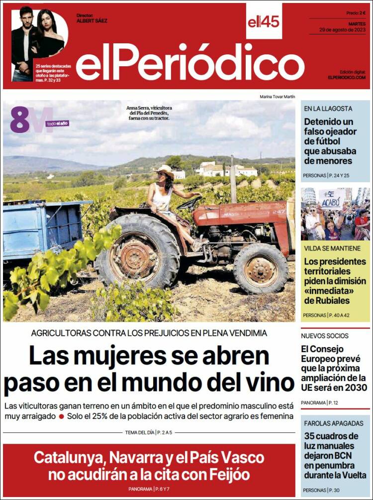 Portada de El Periódico (Espa&ntilde;a)