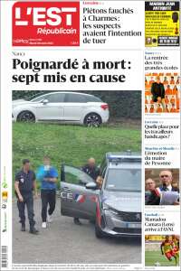 Portada de L'Est Republicain (France)