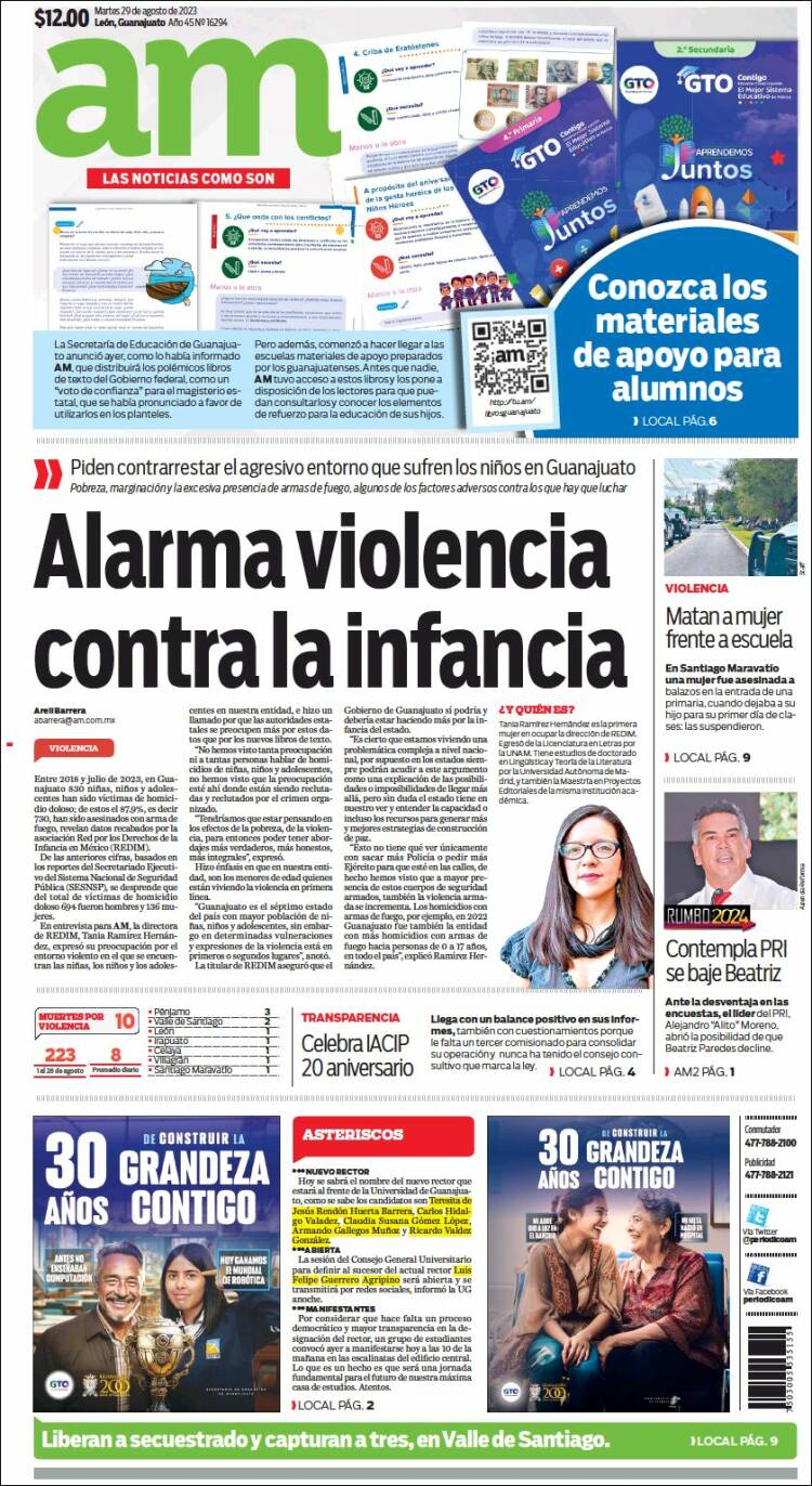 Portada de Al Día A.M. (M&eacute;xico)