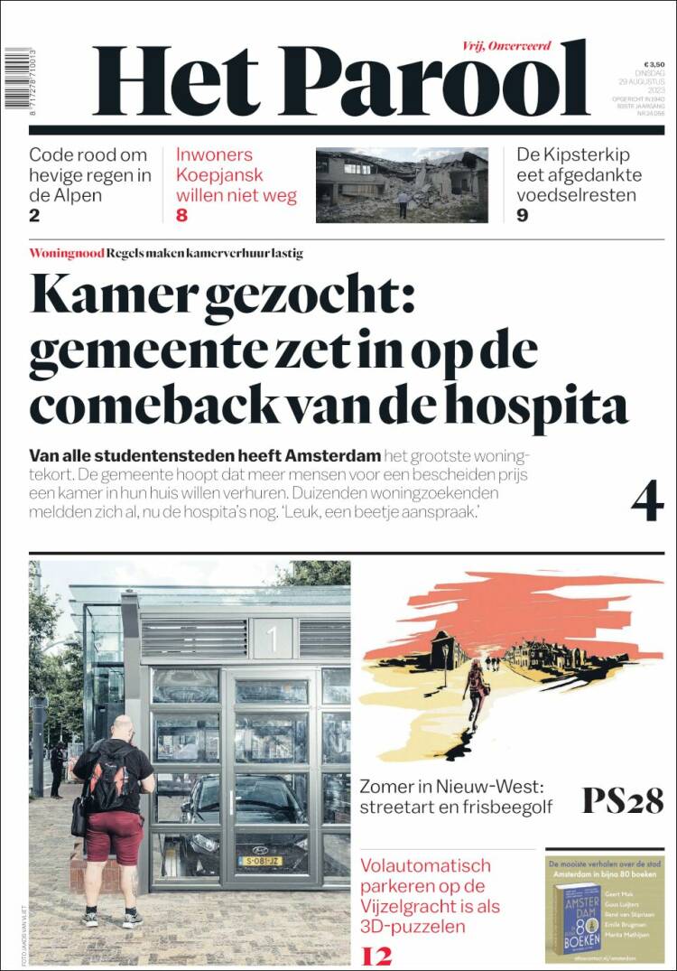 Portada de Het Parool (Pa&iacute;ses Bajos)