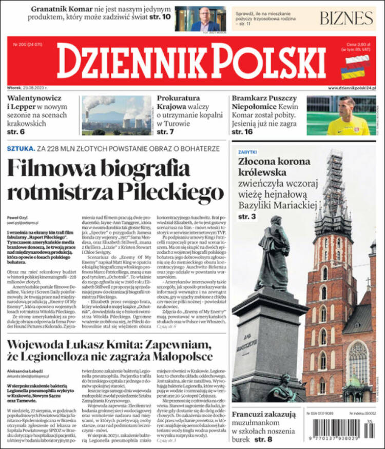 Portada de Dziennik (Polonia)