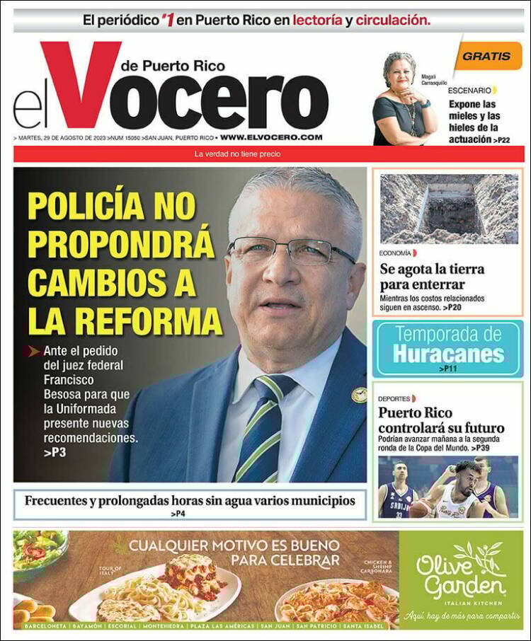 Portada de Vocero (Puerto Rico)