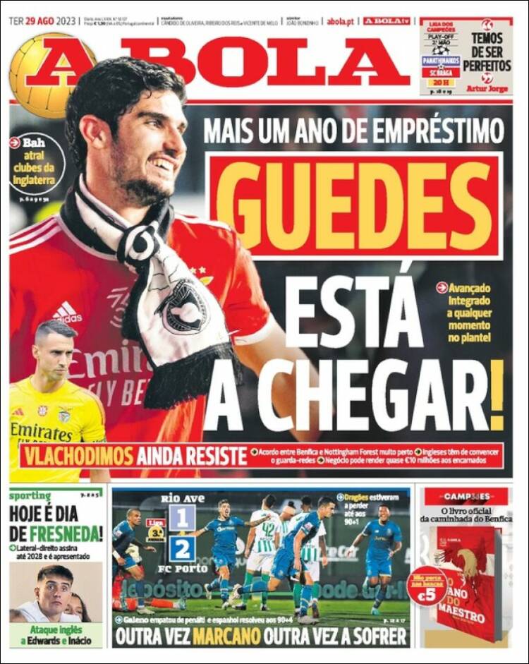 Portada de A Bola (Portugal)