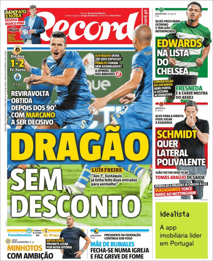 Portada de Record (Portugal)