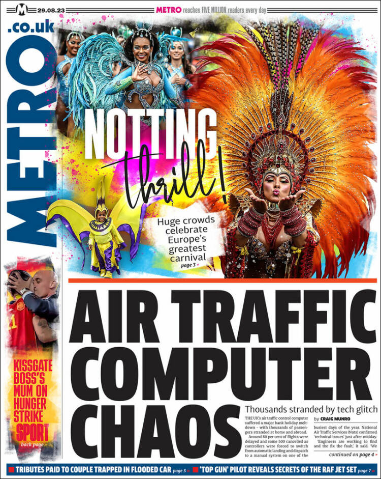 Portada de Metro (Reino Unido)