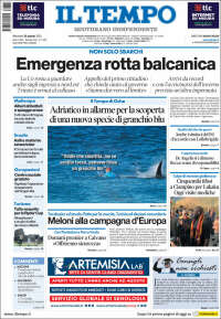 Portada de Il Tempo (Italia)