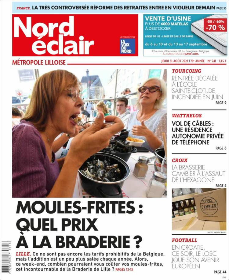 Portada de Nord Éclair (Francia)