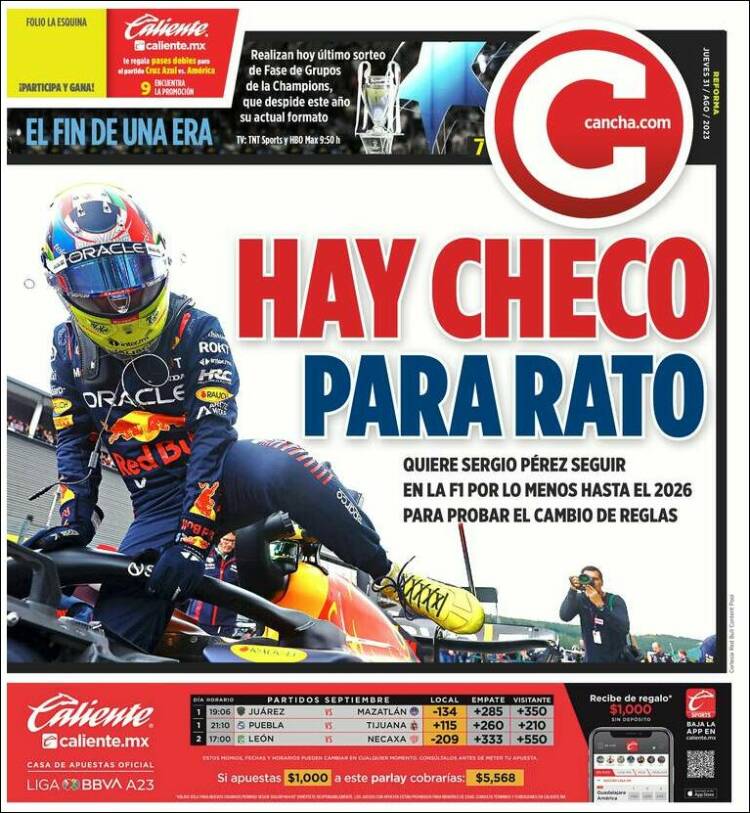 Portada de Cancha (M&eacute;xico)