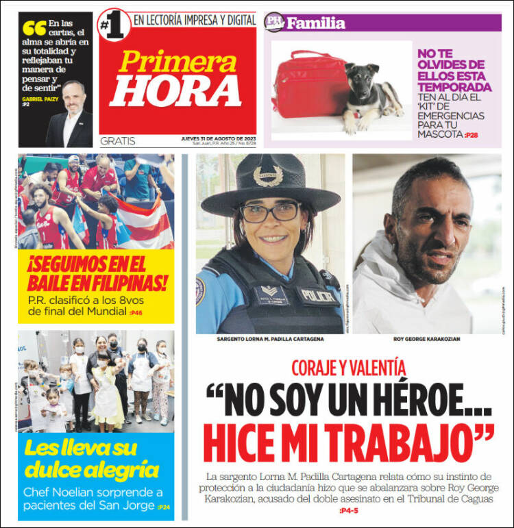 Portada de Primera Hora (Puerto Rico)