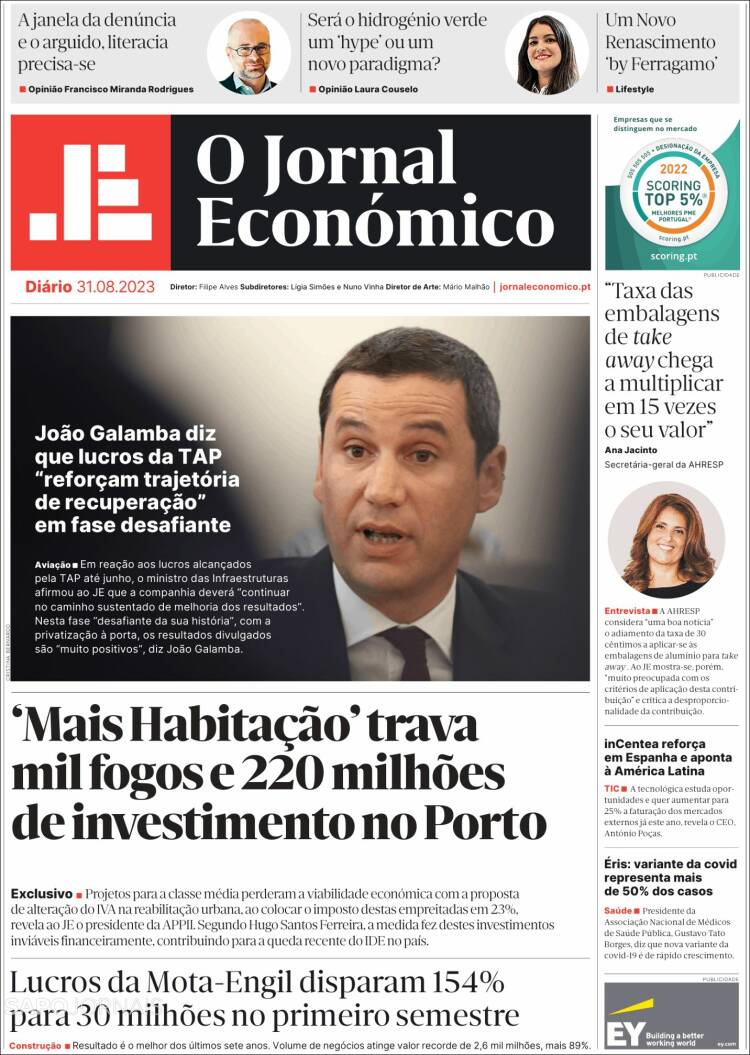 Portada de Oje (Portugal)