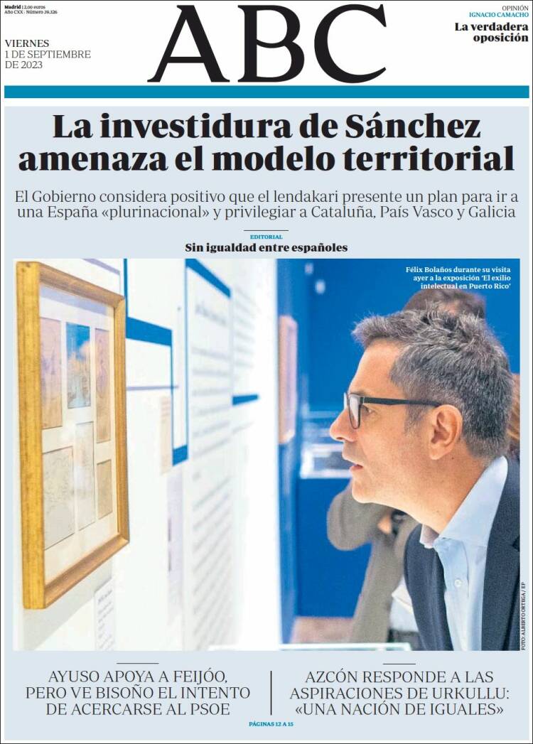 Portada de ABC (Espa&ntilde;a)