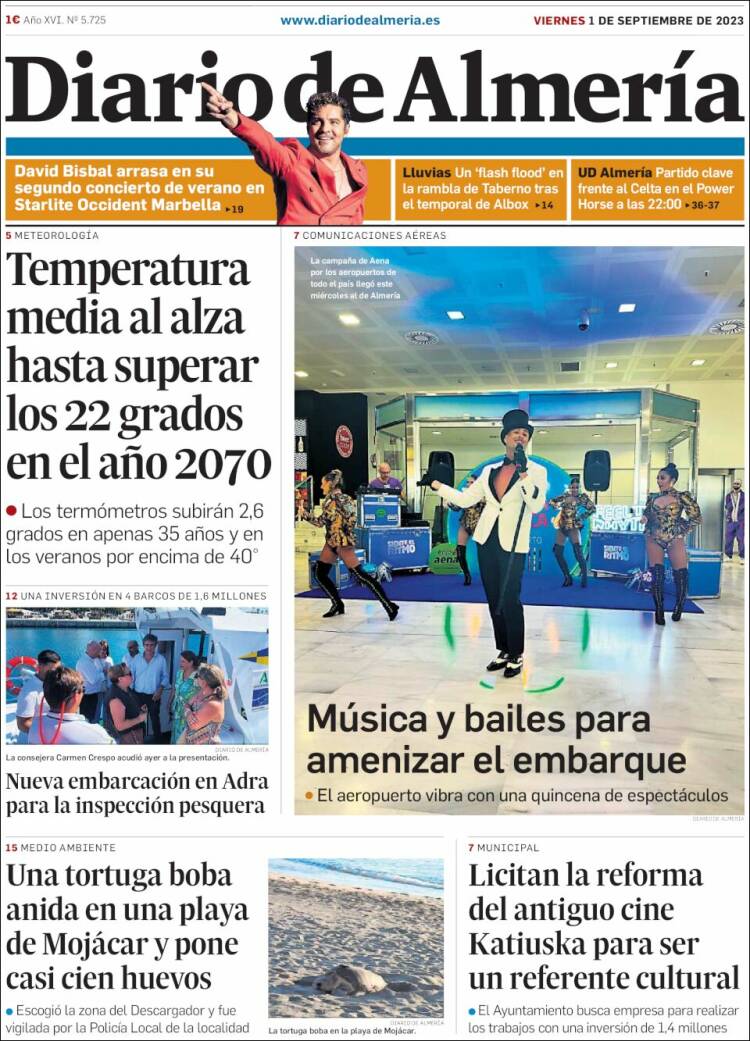 Portada de Diario de Almería (Espa&ntilde;a)
