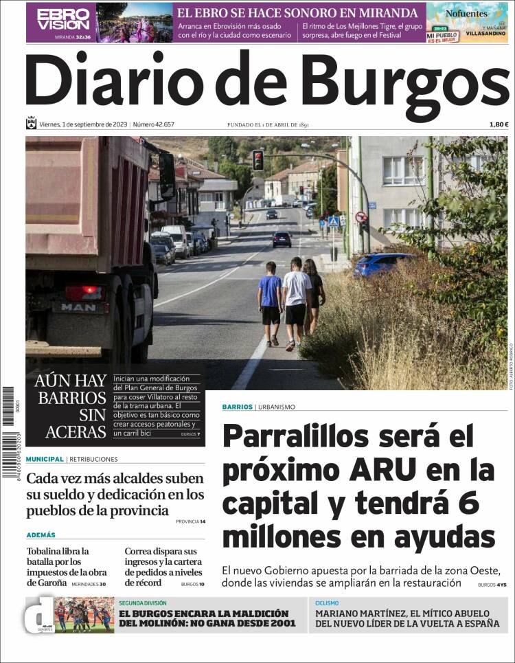 Portada de Diario de Burgos (Espa&ntilde;a)