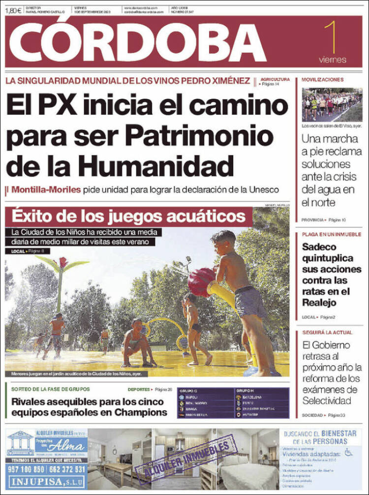 Portada de Diario de Córdoba (Espa&ntilde;a)
