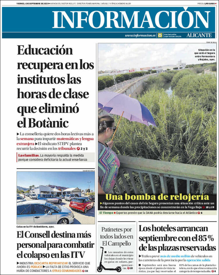 Portada de Diario Información (Espa&ntilde;a)