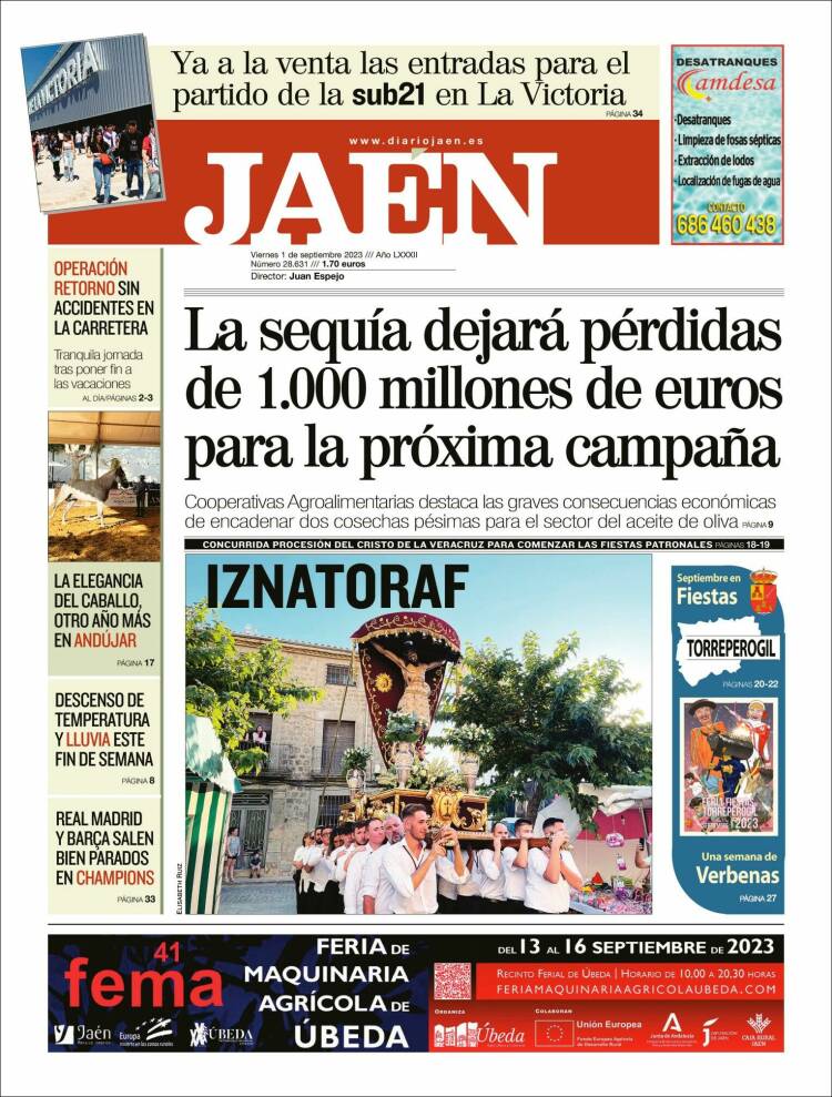 Portada de Diario Jaén (Espa&ntilde;a)