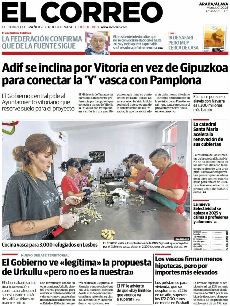 Portada de El Correo - Álava (Espa&ntilde;a)