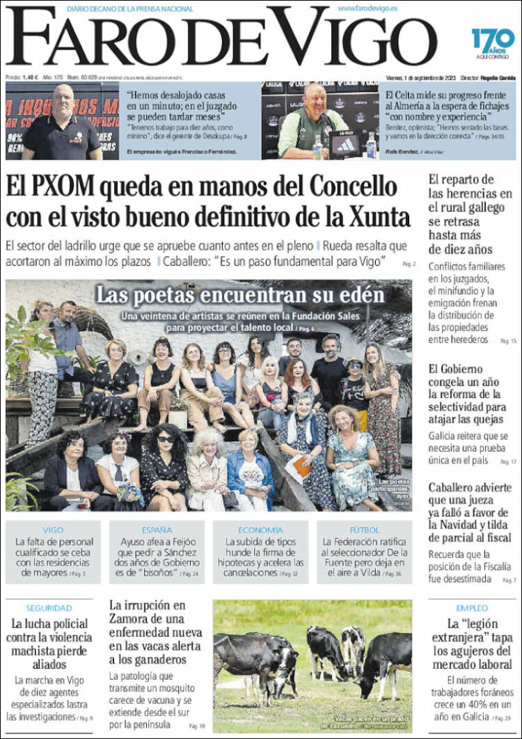 Portada de Faro de Vigo (Espa&ntilde;a)