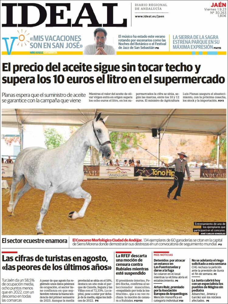 Portada de El Ideal de Jaén (Espa&ntilde;a)