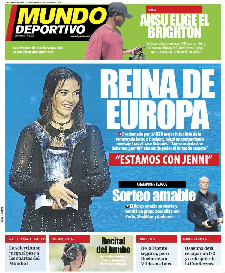 Portada de El Mundo Deportivo (Espa&ntilde;a)